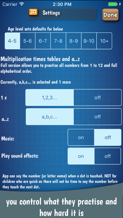 DotToDot numbers &letters lite Screenshots