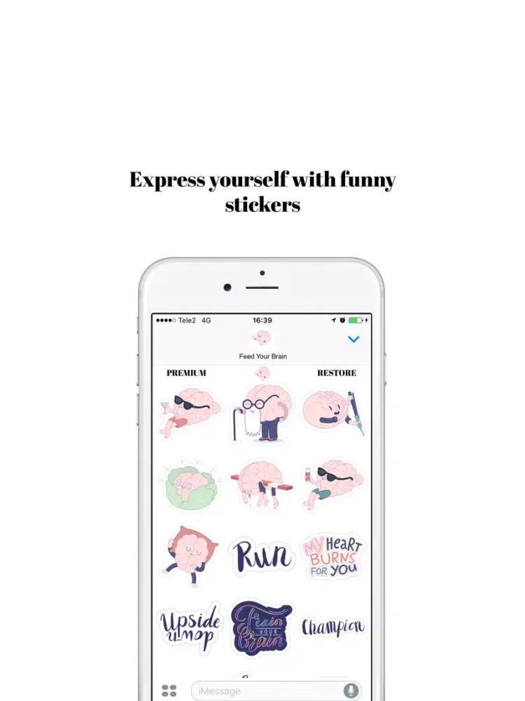 Tangkapan skrin Train your brain Stickers Set iPad 
