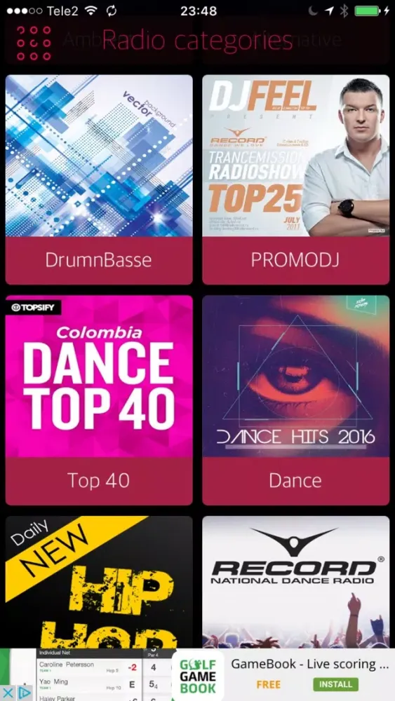 ภาพหน้าจอของ iRadio Cast Plus