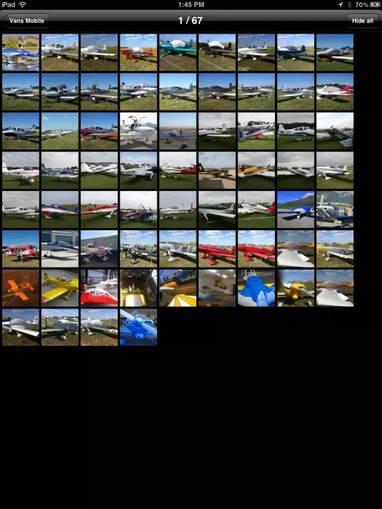 تصاویر Vans Mobile - RV Aircraft Enthusiasts Photo Sharing iPad 