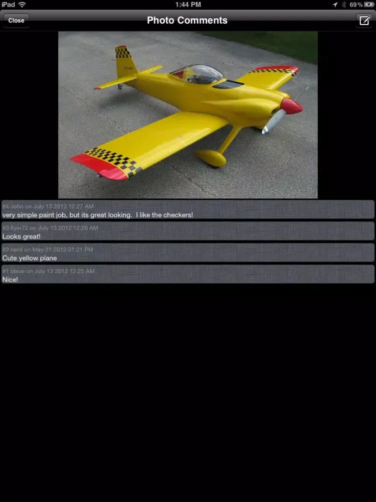 تصاویر Vans Mobile - RV Aircraft Enthusiasts Photo Sharing iPad 