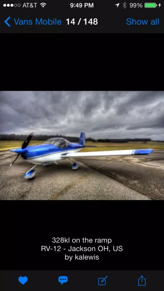 تصاویر Vans Mobile - RV Aircraft Enthusiasts Photo Sharing