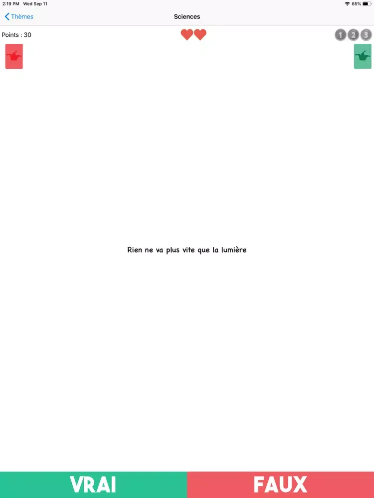Vrai ou Faux - Le quiz iPad  Screenshots
