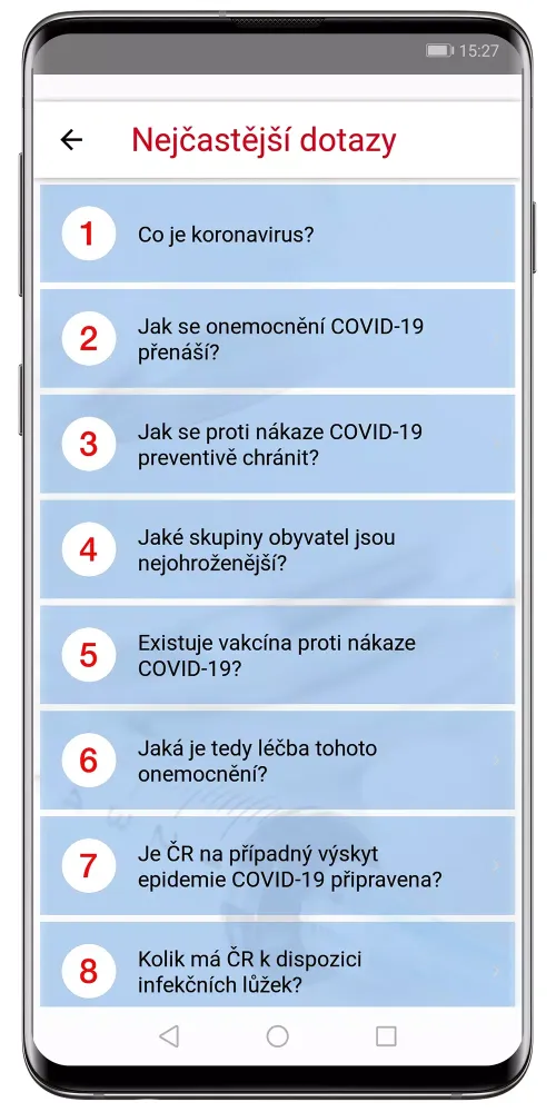 Koronavirus COVID-19 Screenshots