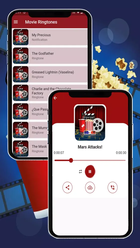 Capturas de pantalla de Movie Ringtones