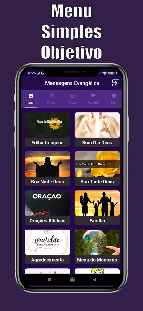 Mensagens e Imagens Evangélica Screenshots