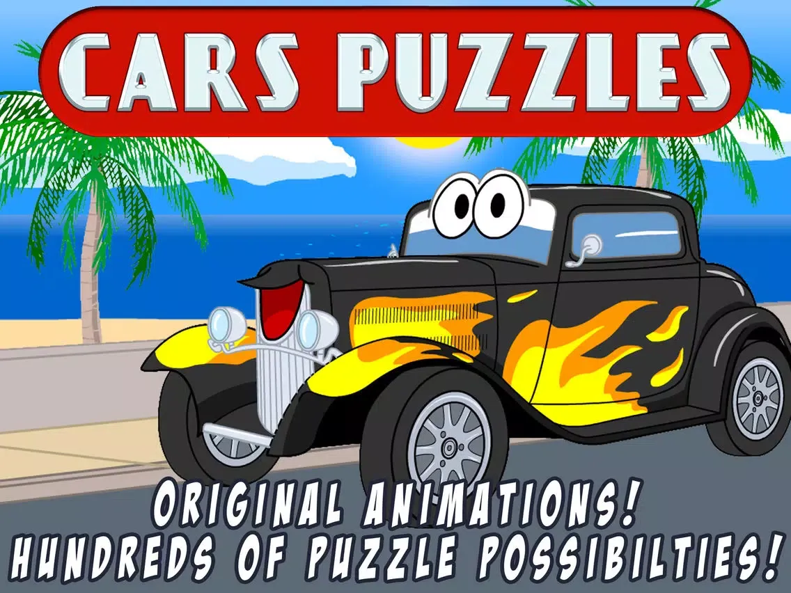 Cars Jigsaw Puzzles - Animated Kids Jigsaw Puzzles with fun Car, Truck And Vehicle Cartoons - By Apps Kids Love, LLC iPad  Screenshots
