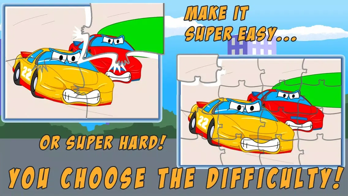 Cars Jigsaw Puzzles - Animated Kids Jigsaw Puzzles with fun Car, Truck And Vehicle Cartoons - By Apps Kids Love, LLC Screenshots