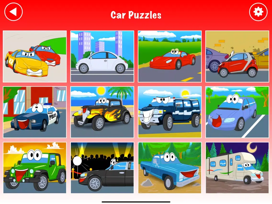 Cars Jigsaw Puzzles for Kids iPad  Ekran Görüntüleri