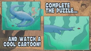 Screenshot di Dinosaur Jigsaw Puzzles Free - Fun Animated Kids Jigsaw Puzzle with HD Cartoon Dinosaurs!
