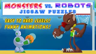 Zrzuty ekranu Monster Vs Robot Puzzle - Free Animated Kids Jigsaw Puzzles with Monsters and Robots - By Apps Kids Love, Inc!