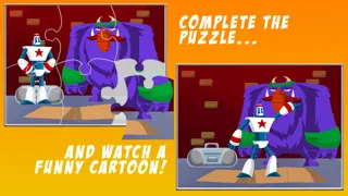 Zrzuty ekranu Monster Vs Robot Puzzle - Free Animated Kids Jigsaw Puzzles with Monsters and Robots - By Apps Kids Love, Inc!