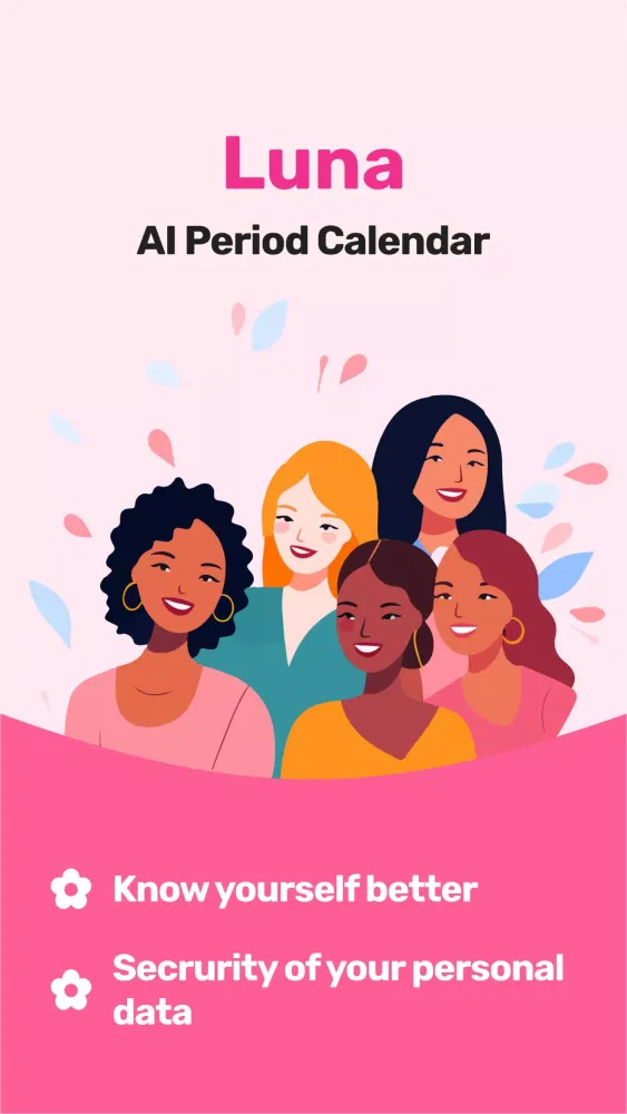 Capturas de pantalla de Luna - AI Period Calendar