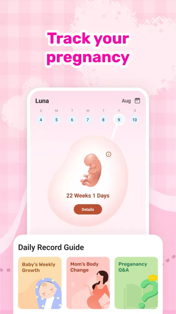 Capturas de pantalla de Luna - AI Period Calendar