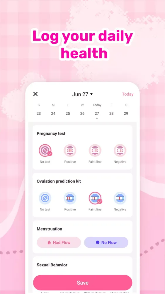Capturas de pantalla de Luna - AI Period Calendar