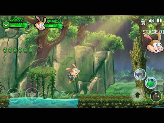 ภาพหน้าจอของ little rabbit shooting monster in the island iPad 