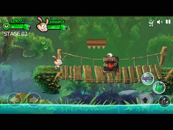 ภาพหน้าจอของ little rabbit shooting monster in the island iPad 
