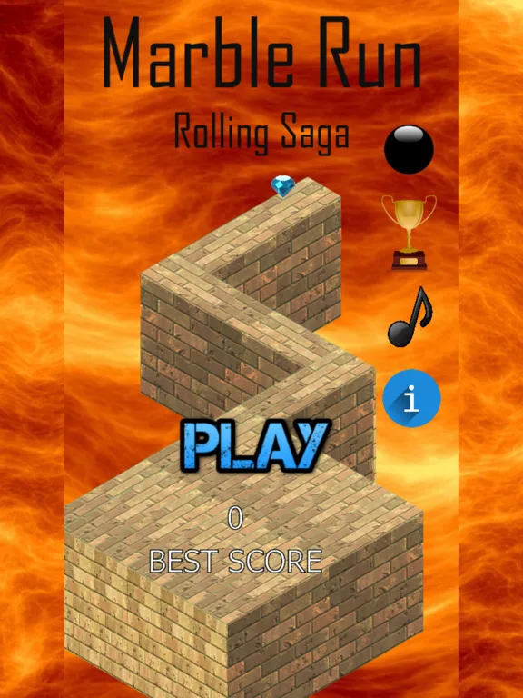 Captures d'écran de Stone Marble Run Rolling Saga Race Mania Hot Games iPad 