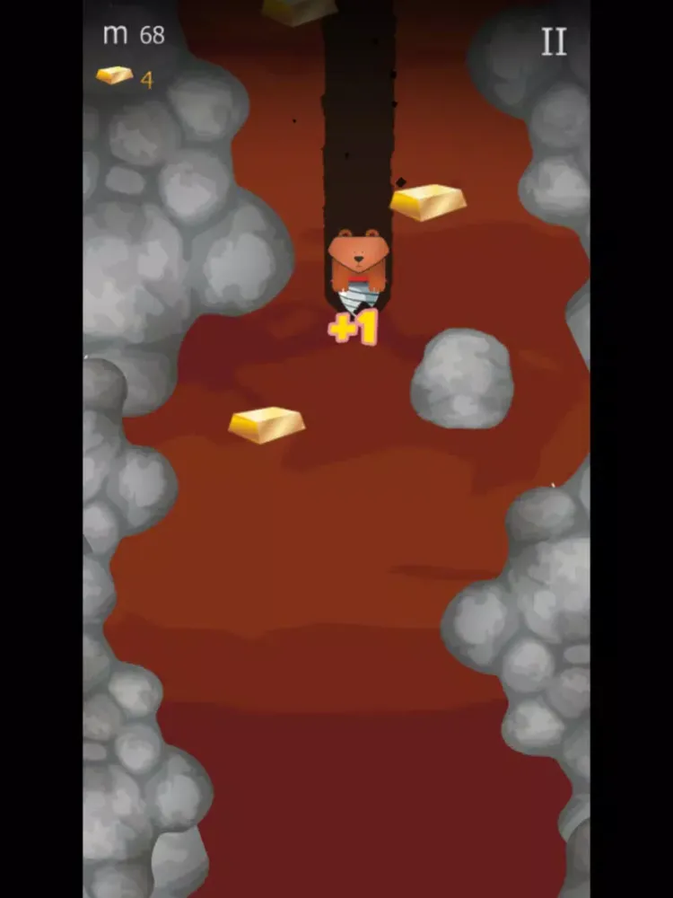 Miner dig the treasure trove in diamond mine game iPad  스크린샷