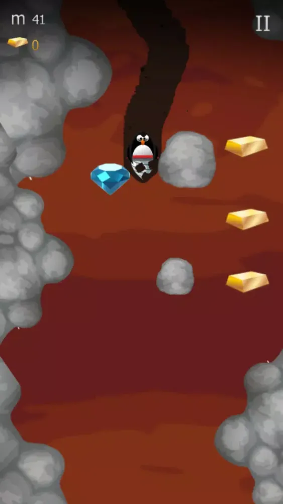 Miner dig the treasure trove in diamond mine game 스크린샷