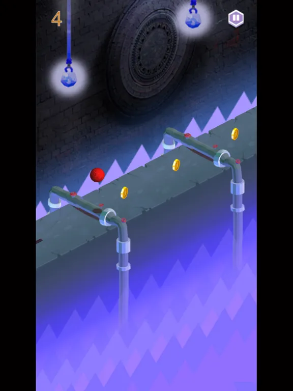 Tangkapan skrin Marble stone dodge & rolling danger route legend iPad 