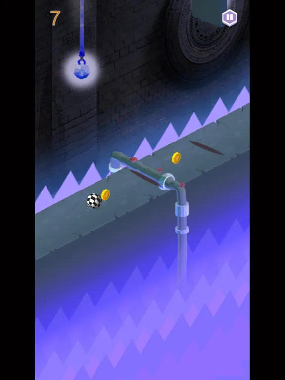Tangkapan skrin Marble stone dodge & rolling danger route legend iPad 