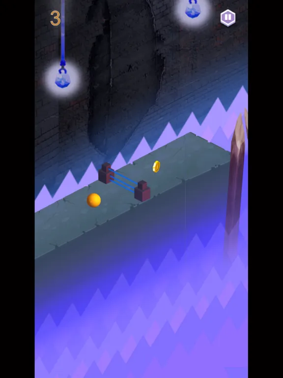 Tangkapan skrin Marble stone dodge & rolling danger route legend iPad 