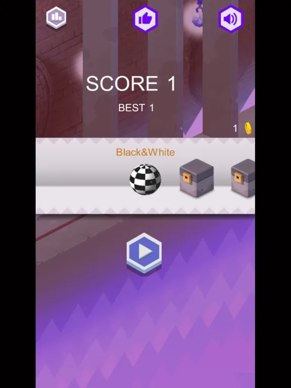 Tangkapan skrin Marble stone dodge & rolling danger route legend iPad 