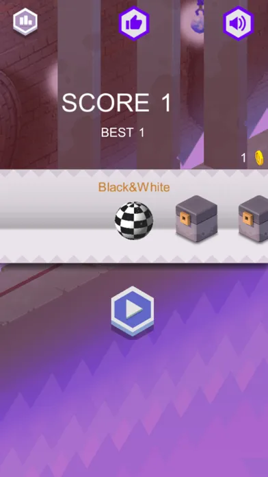 Tangkapan skrin Marble stone dodge & rolling danger route legend