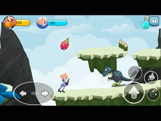 Dino World Adventure Dodge & Fight Game for Kids iPad  Screenshots