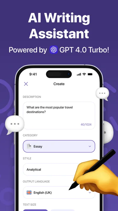 Essay Writer -  AI Writing App স্ক্রিনশট