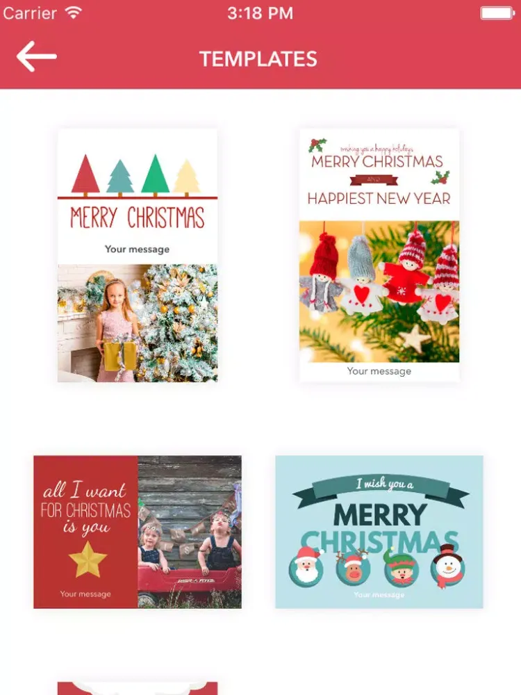 Instant Greeting Cards iPad  Screenshots