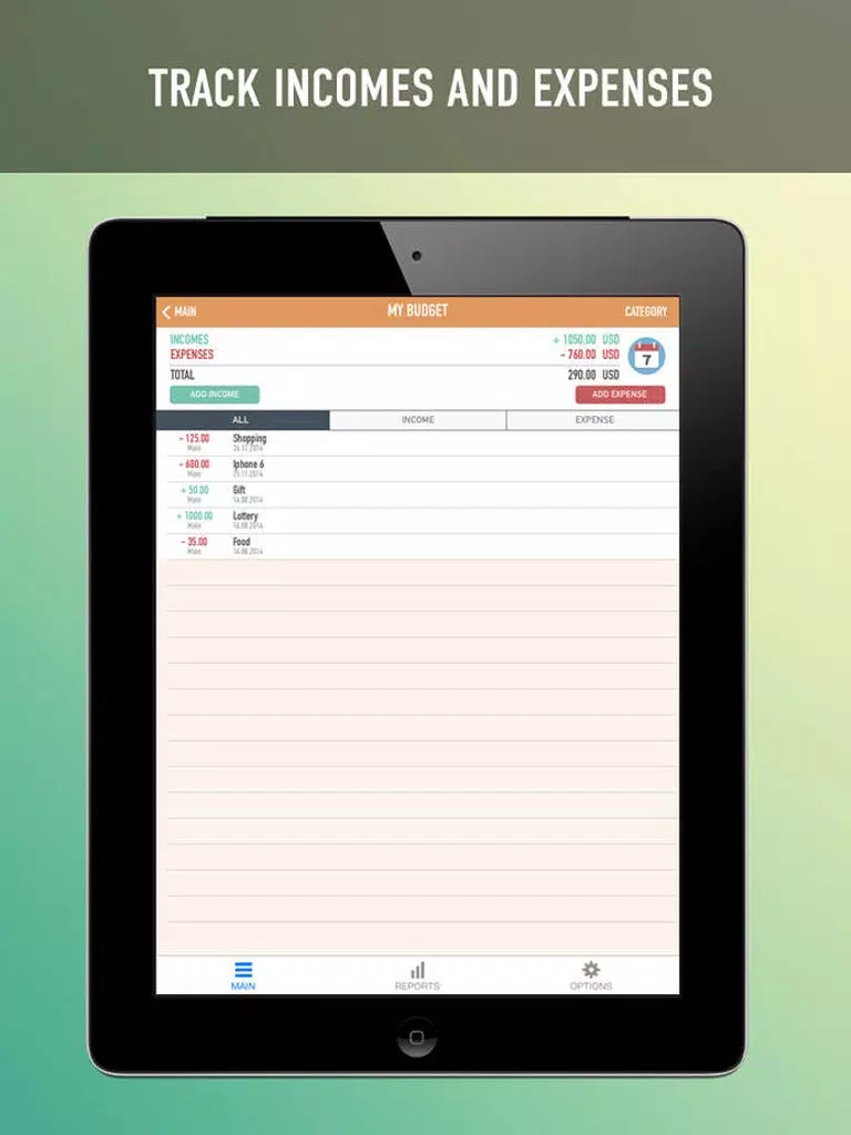 Tangkapan skrin Passbook Manager iPad 