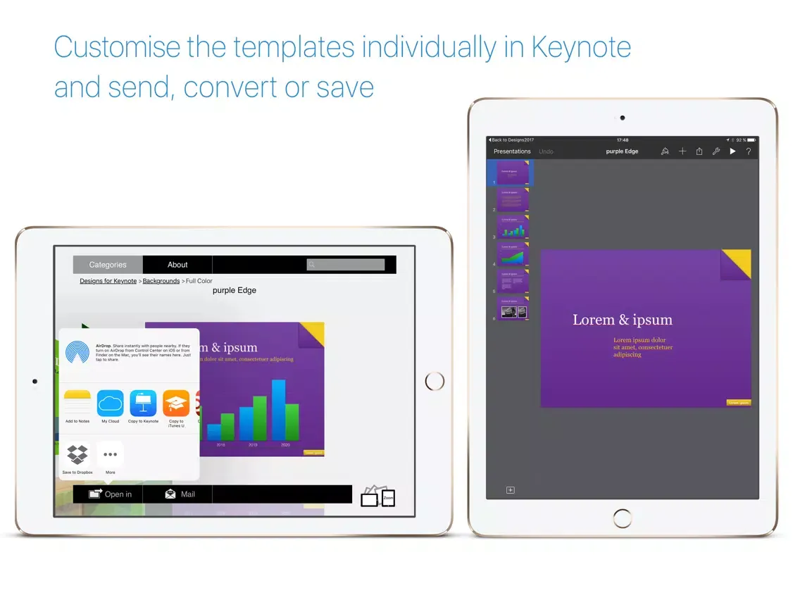 Zrzuty ekranu Designs for Keynote, Edition 2017 iPad 