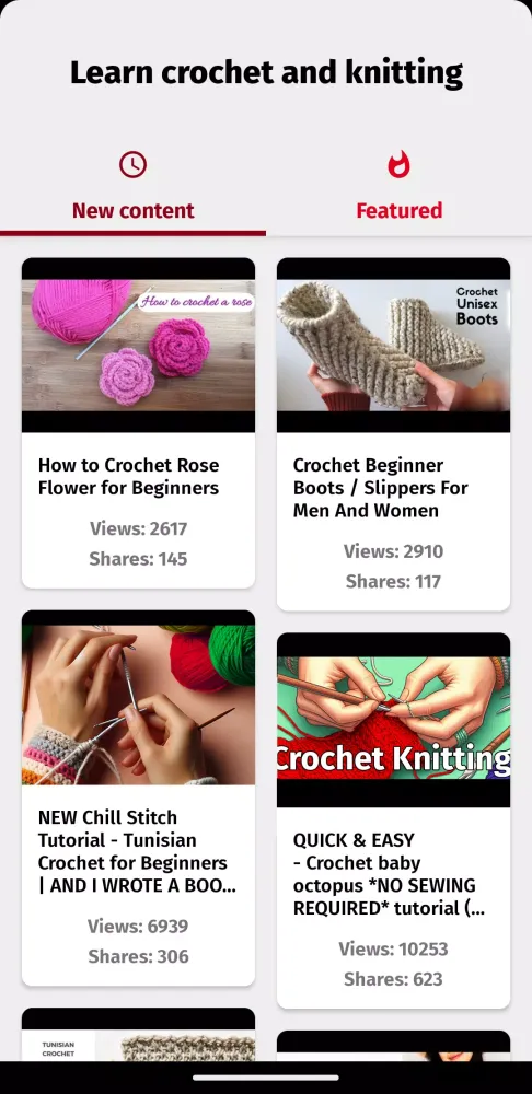 Learn Crochet And Knitting Screenshots