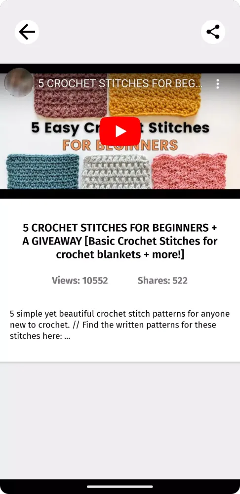 Learn Crochet And Knitting Screenshots