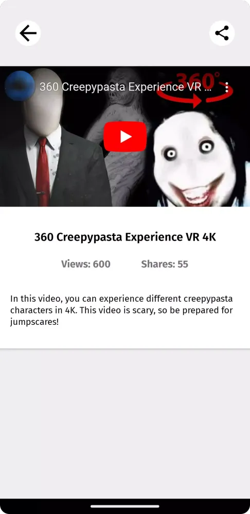 VR Horror Videos 360 Screenshots