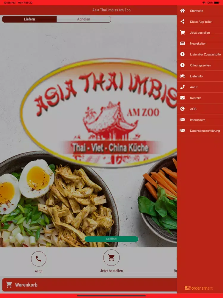 Asia Thai Imbiss Frankfurt iPad  Screenshots