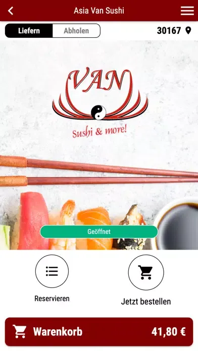 Capturas de tela do Asia Van Sushi