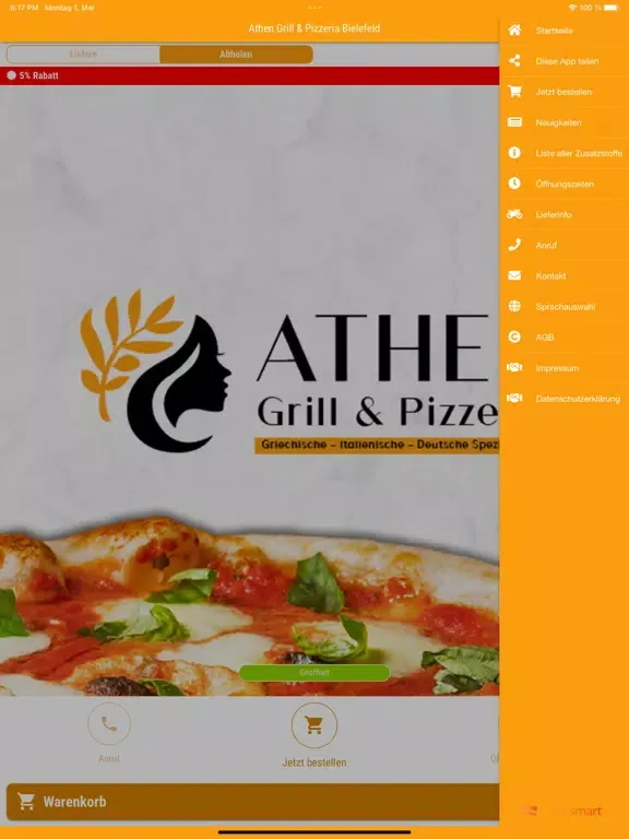 Screenshot di Athen Grill & Pizzeria iPad 