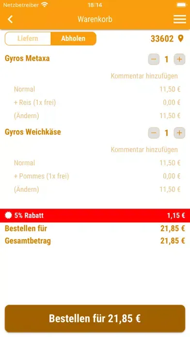 Screenshot di Athen Grill & Pizzeria