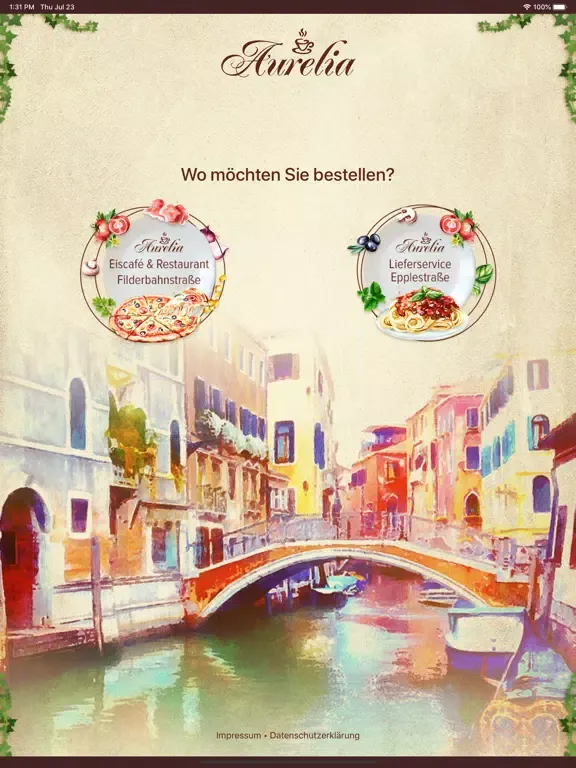 Aurelia Eiscafé & Restaurant iPad  स्क्रीनशॉट