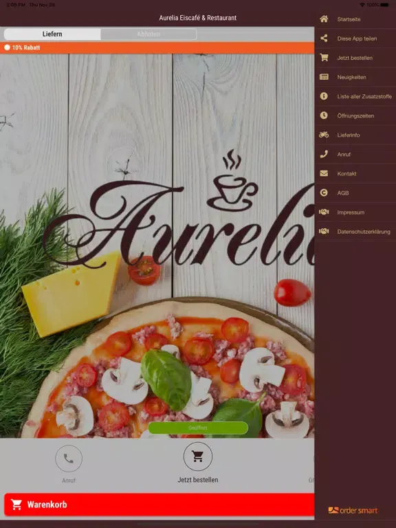 Aurelia Eiscafé & Restaurant iPad  स्क्रीनशॉट