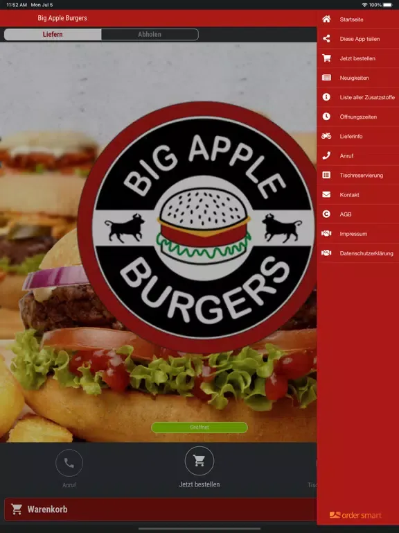 Ảnh chụp màn hình của Big Apple Burgers iPad 