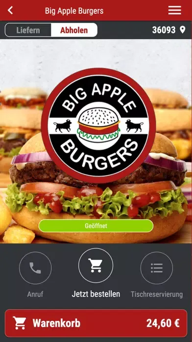 Ảnh chụp màn hình của Big Apple Burgers
