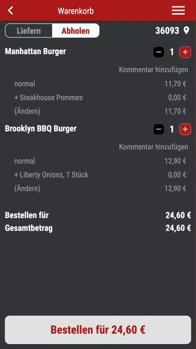 Ảnh chụp màn hình của Big Apple Burgers