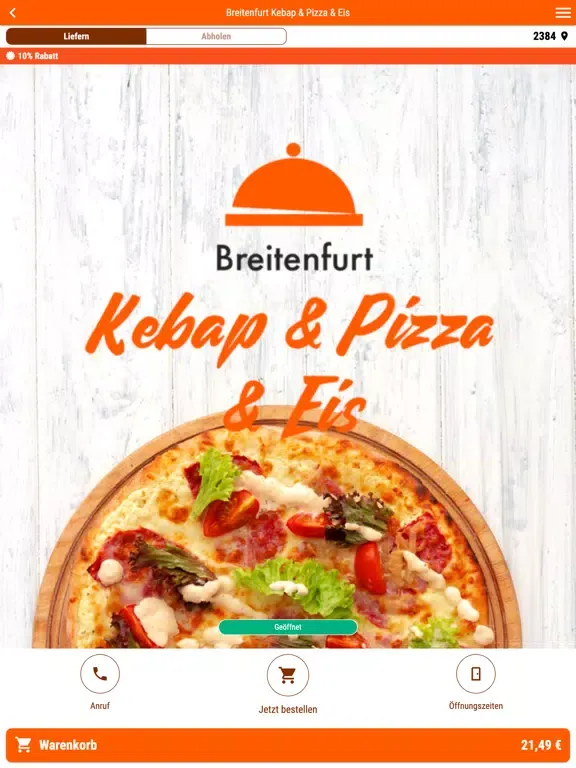 Breitenfurt Kebap & Pizza Eis iPad  Screenshots
