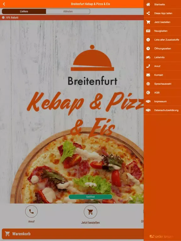Breitenfurt Kebap & Pizza Eis iPad  Screenshots