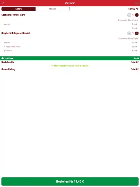 Screenshot di Pizzeria Buon Appetito iPad 