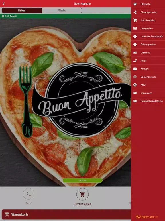 Screenshot di Pizzeria Buon Appetito iPad 